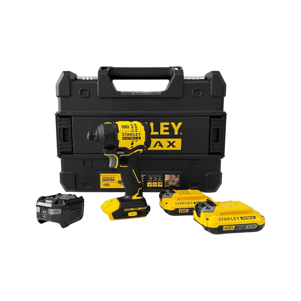 ไขควงกระแทกไร้สาย STANLEY SBI811D2K B1 พร้อมกับแบตเตอรี 2Ah  2ก้อน