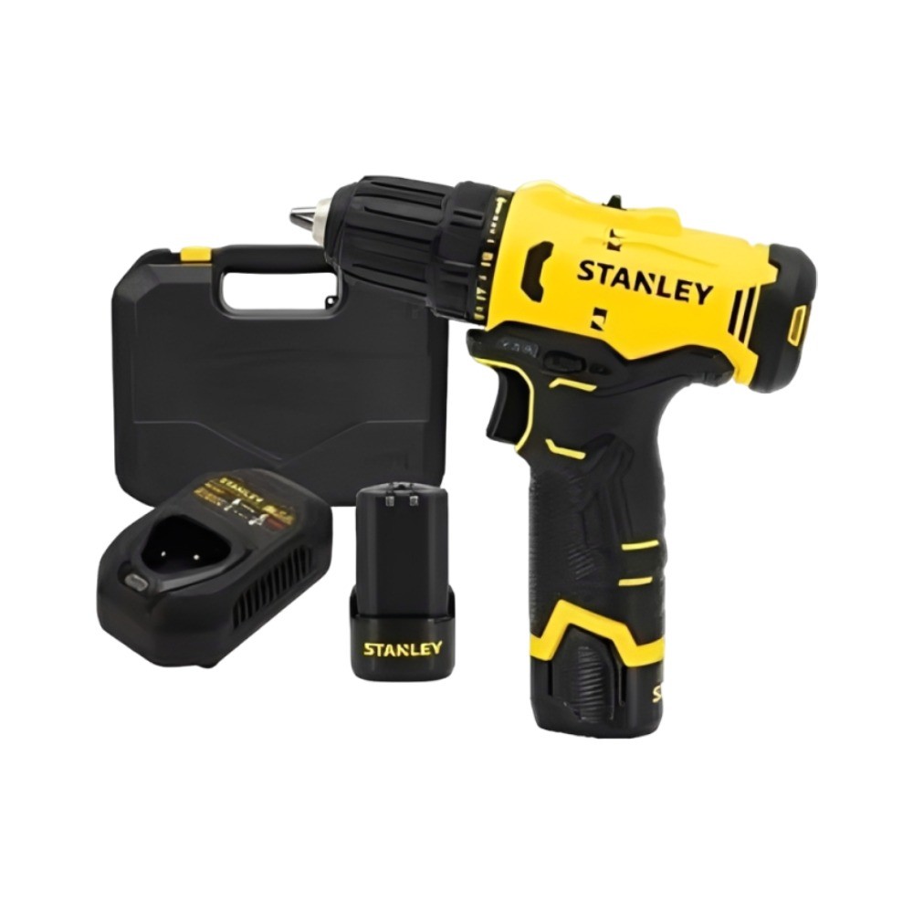 ชุดสว่านไร้สาย STANLEY SCD10D2K B1 12 V Max 2 แบตเตอรี   1 แท่นชาร์ต