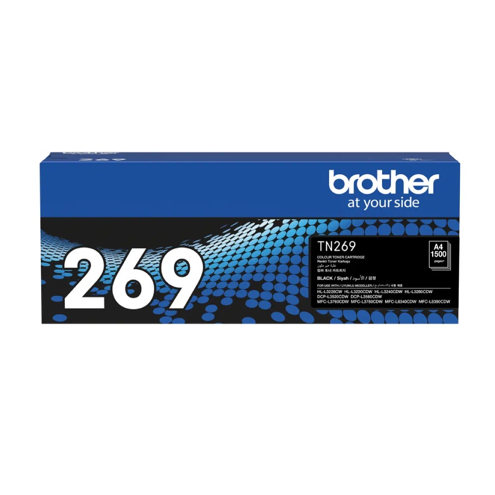 ตลับผงหมึก Brother TN 269BK โทนเนอร์ สีดำ รองรับ 1 500 แผ่น