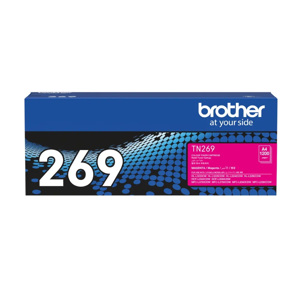 ตลับผงหมึก Brother TN 269M โทนเนอร์ สีชมพู รองรับ 1 200 แผ่น