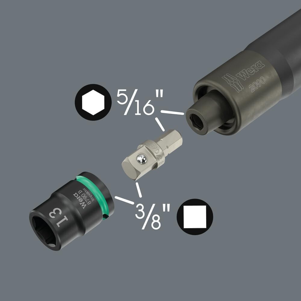 ชุดบล็อก Wera 2090 16 Impaktor impact screwdriver set 1 ขนาด 3 8  05072018001 ชุด 16 ชิ้น