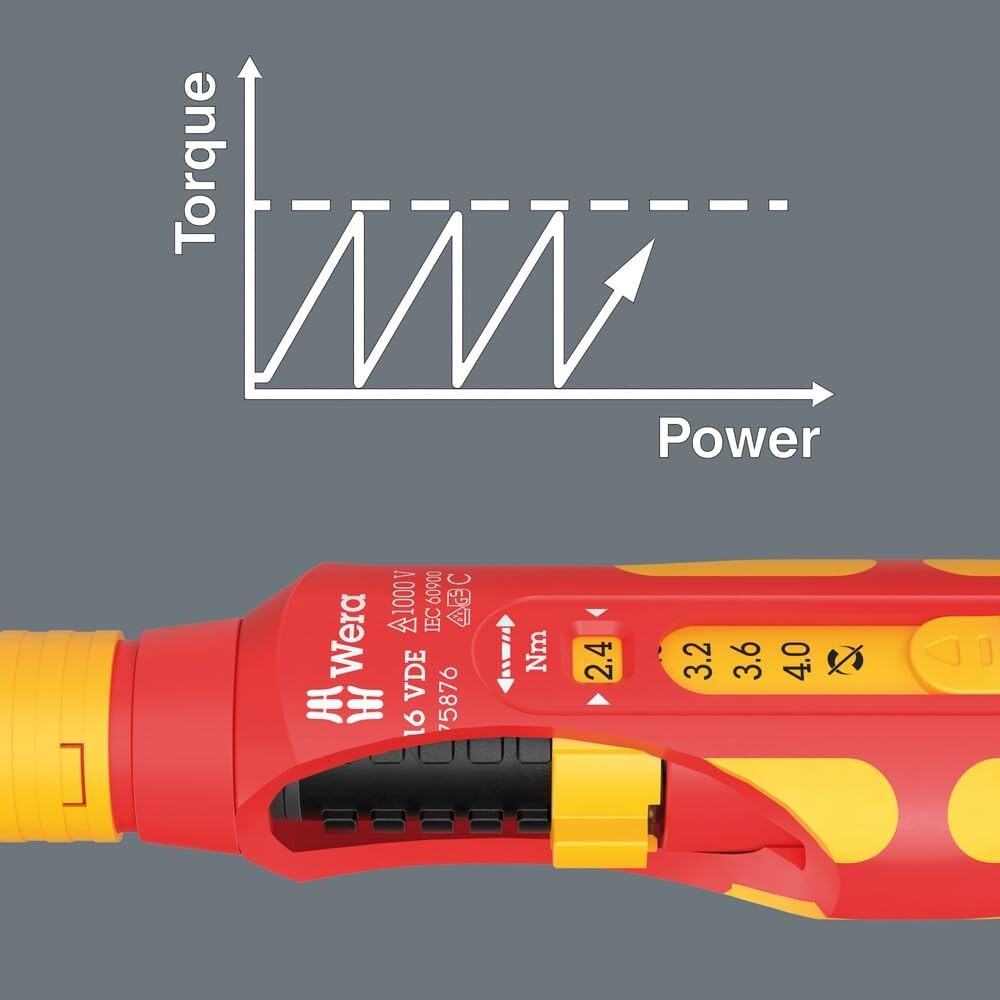 ชุดไขควง Wera Kraftform Kompakt VDE Safe Torque Speed ​​Basic 1 05006634001 ชุด 11 ชิ้น