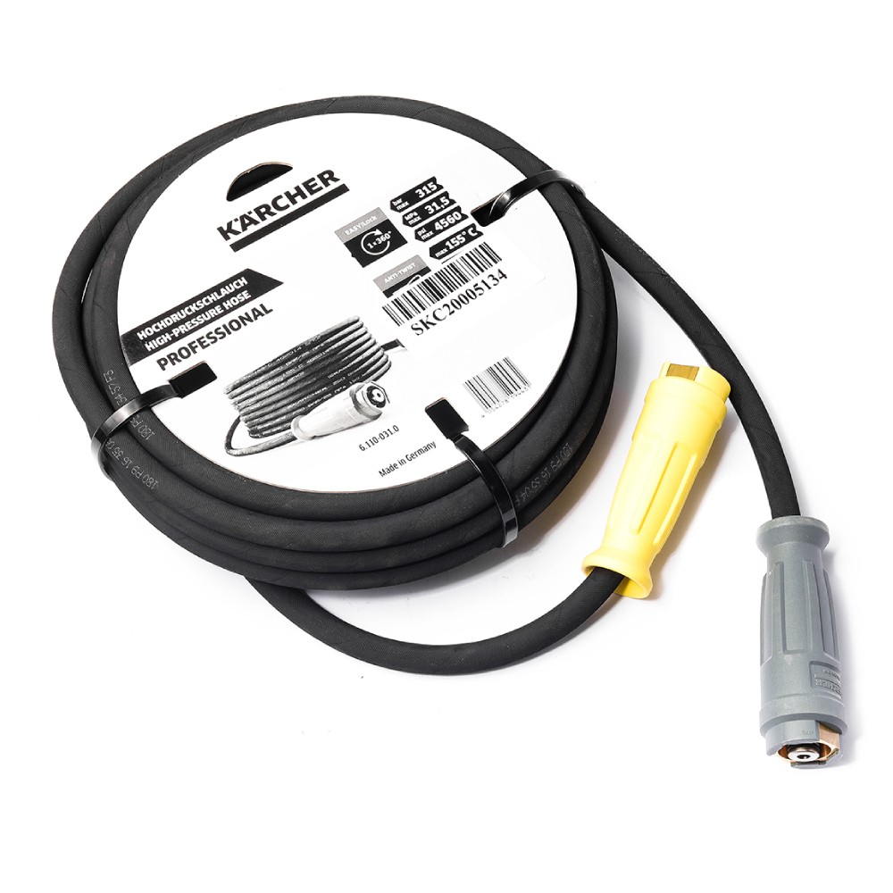 สายฉีดน้ำแรงดันสูง Karcher&nbsp;Spare Part HP HOSE TR ANTITWIST DN8 315 Bar  ความยาว 10 เมตร 6 110 031 0