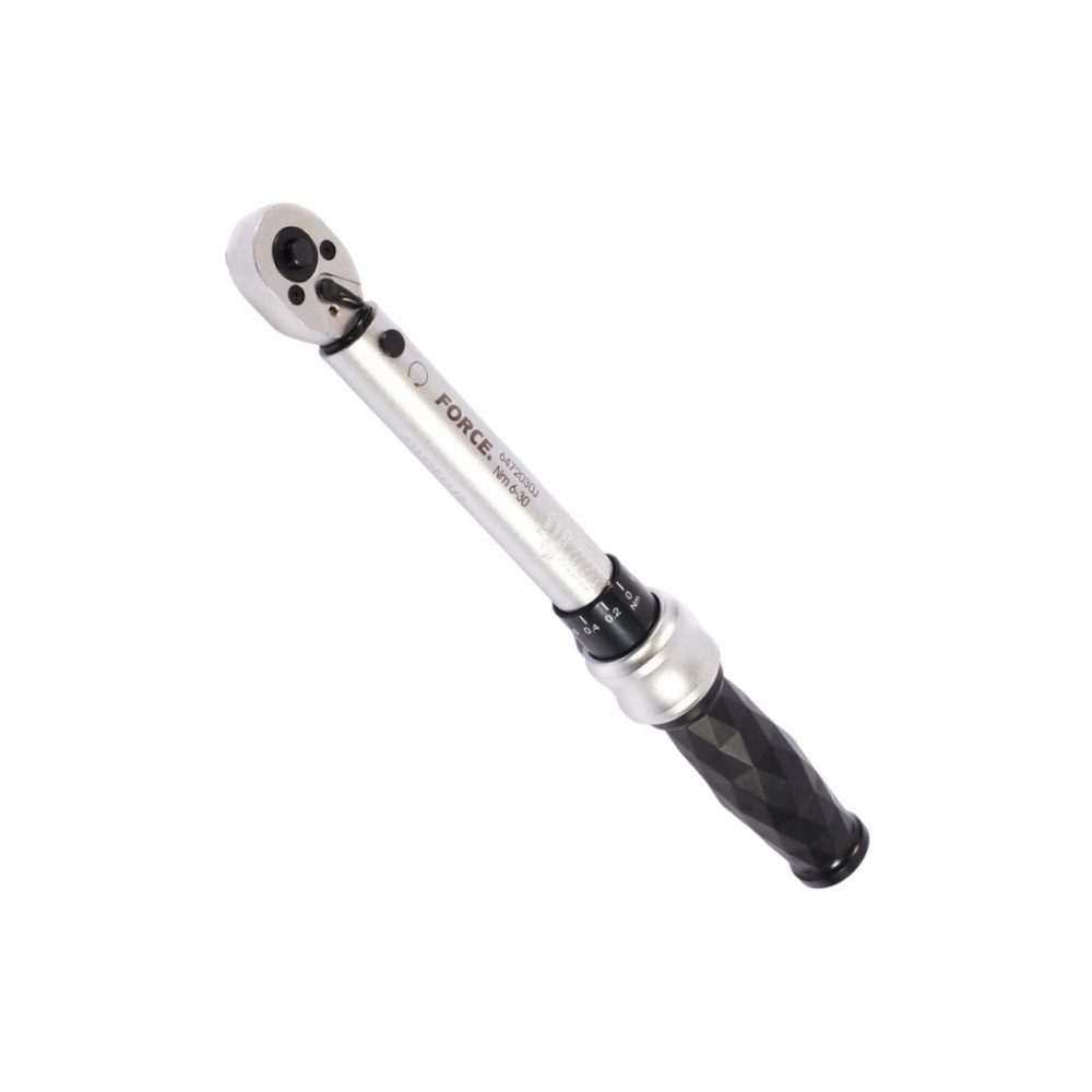 ประแจทอร์ค FORCE F131 6472030J ขนาด 1 4 นิ้ว ช่วงแรงบิด 6 30 Nm ด้ามดำ