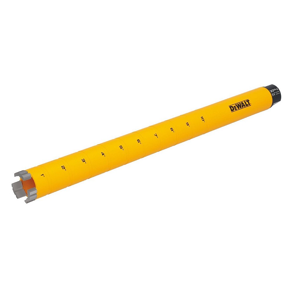 ดอกเจาะคอนกรีตคอร์บิท ดอกเจาะเพชรคอร์ริ่ง DEWALT DW55008 ขนาด 1 1 4x14 นิ้ว ใช้สำหรับงานเจาะคอนกรีตเสริมเหล็ก