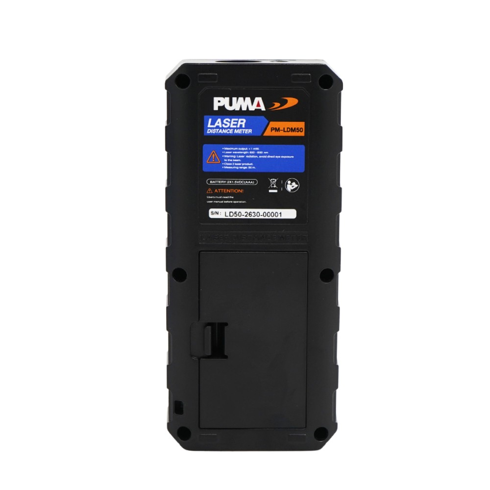 เลเซอร์วัดระยะ PUMA PM LDM50 ระยะการวัดสูงสุด 50 เมตร