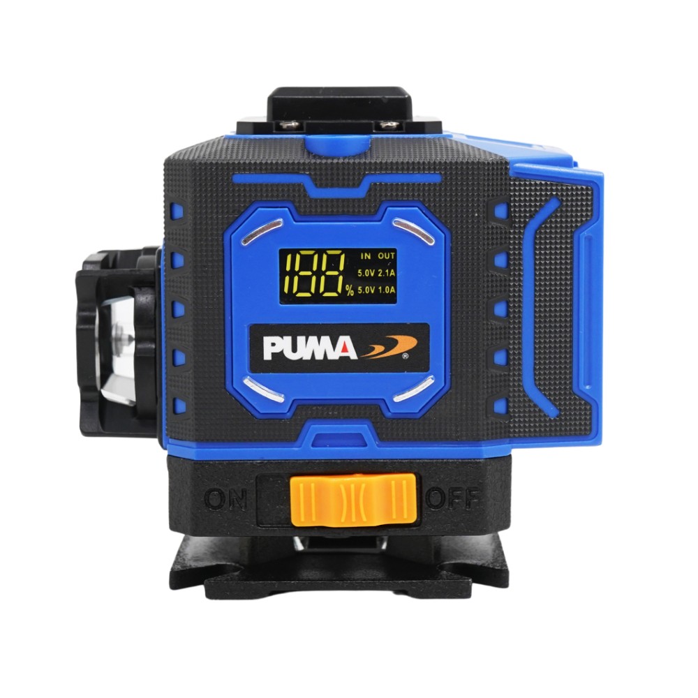 เลเซอร์วัดระดับ PUMA PM 12LSGT2 แบบ 12 เส้น แสงสีเขียว ระยะการทำงาน 30 เมตร