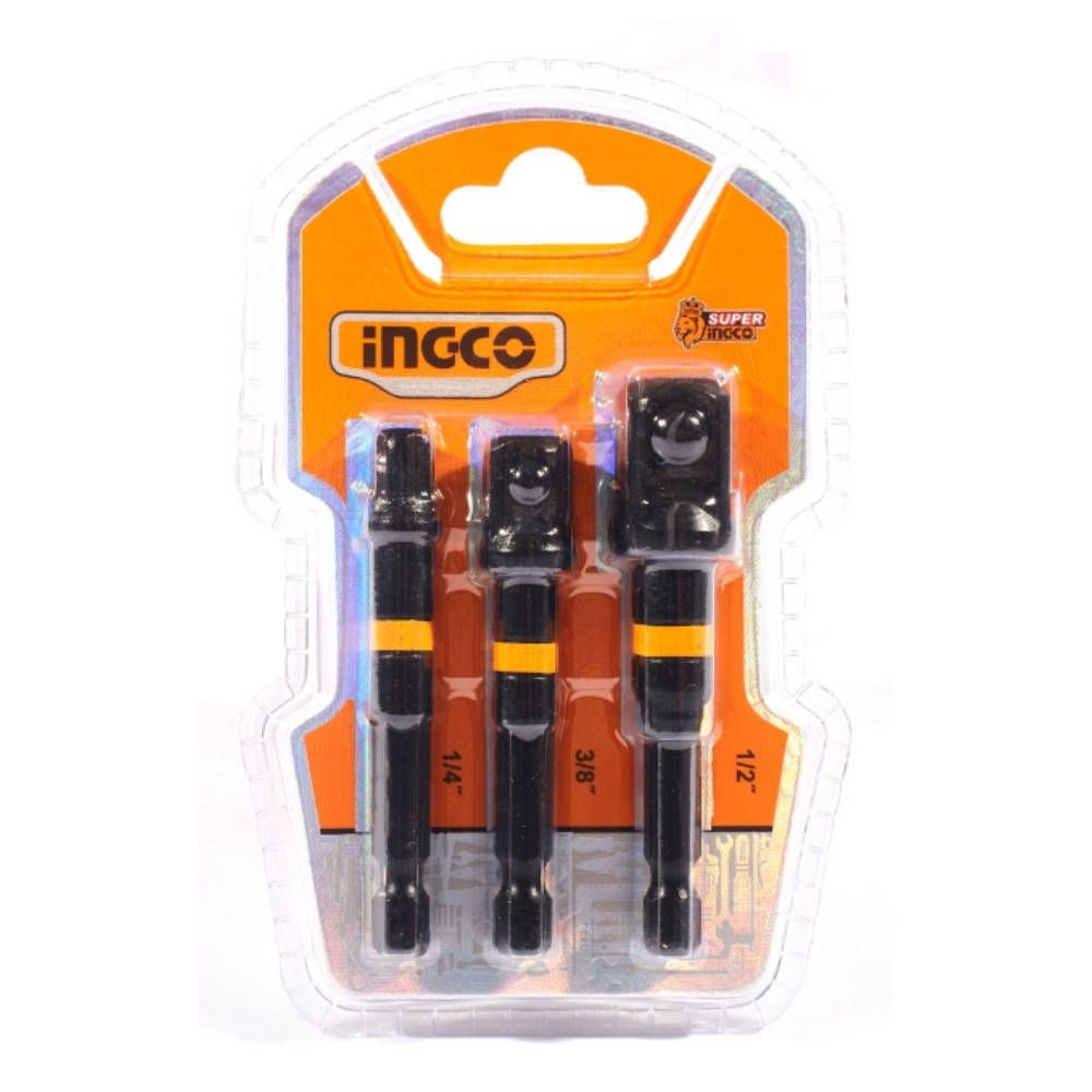 ชุดอะแดปเตอร์แปลงลูกบล็อก INGCO AMN365A01  3 ชิ้น ชุด 