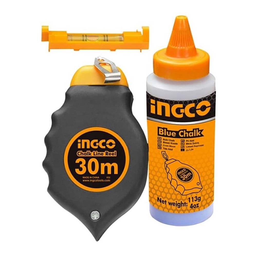 ปักเต้าตีเส้น INGCO HCLR0130 พร้อมผงชอล์กสีฟ้า ขนาด 30 เมตร
