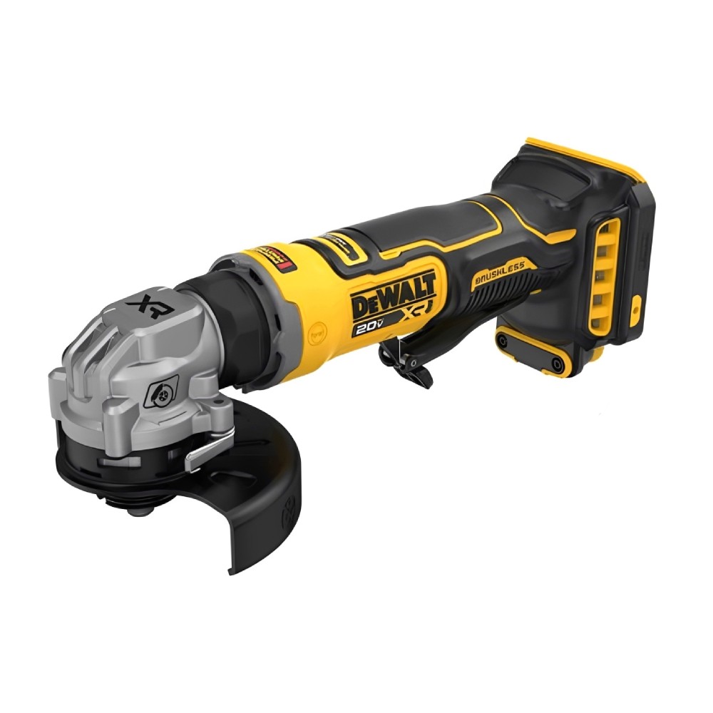 เครื่องเจียรไร้สาย Atomic สวิตซ์ DEWALT DCG400N B1P แบบกด ใส่ใบขนาด100 มม   20V Max แถมถุงมือ DPG855M