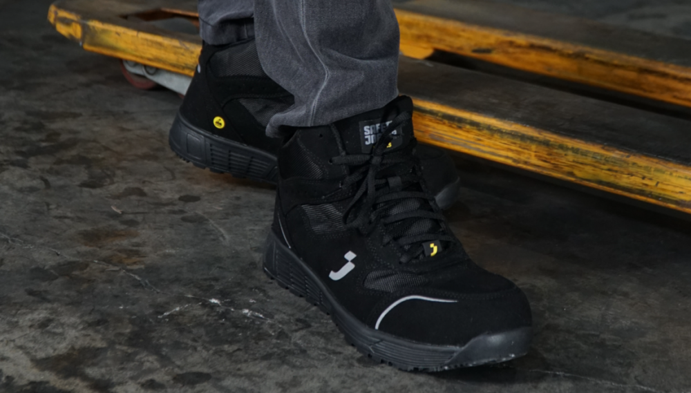 รองเท้านิรภัย JOGGER FUJI S3S MID สีดำ หุ้มข้อ หัวคอมโพสิต เบอร์ 43