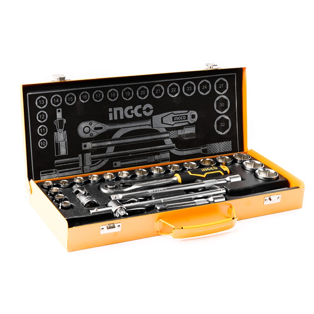 ชุดลูกบล็อก INGCO HKTS0243 ขนาด 1 2 นิ้ว  24 ชิ้น 