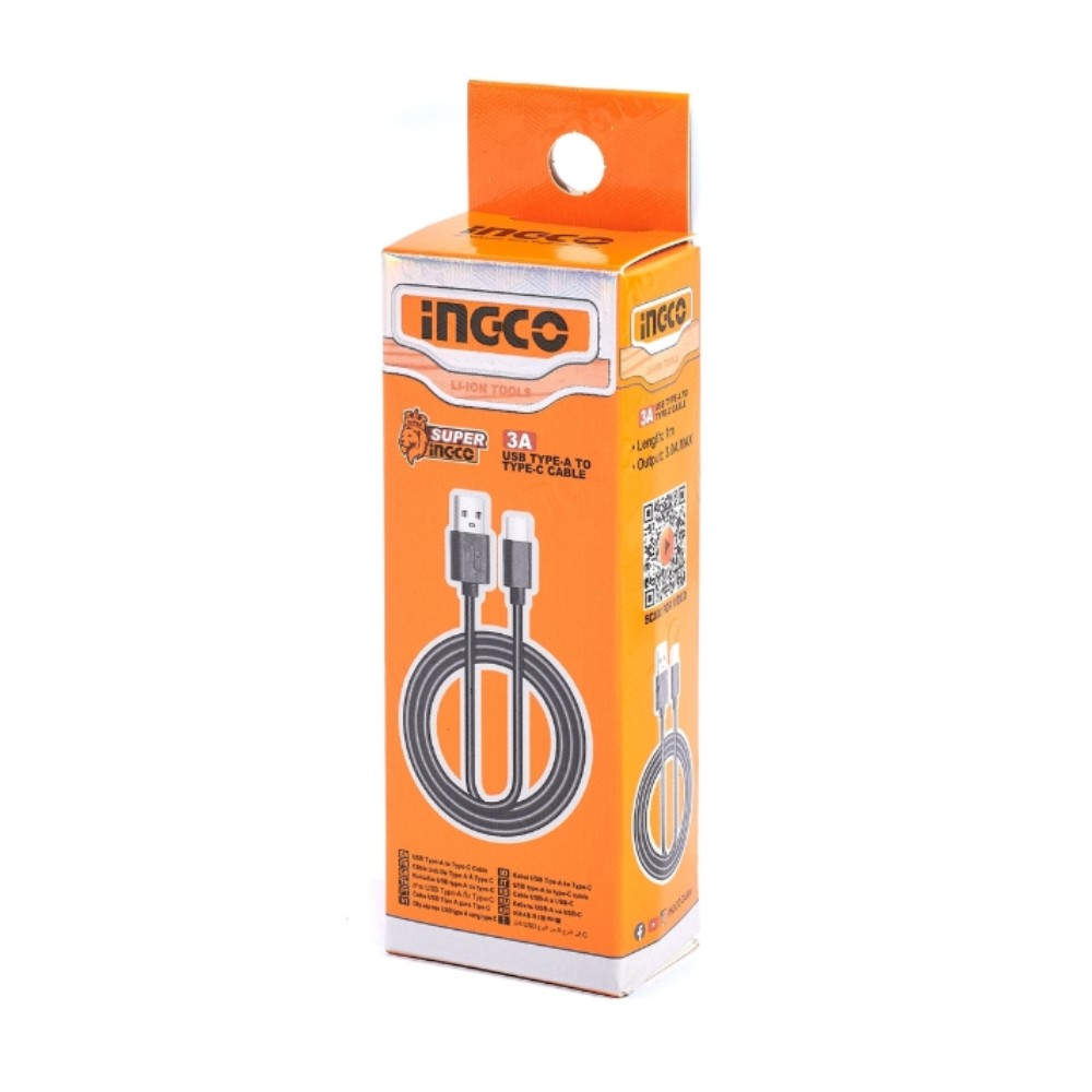 สายชาร์จ INGCO IUCC01 USB Type A to C ขนาด 1 เมตร