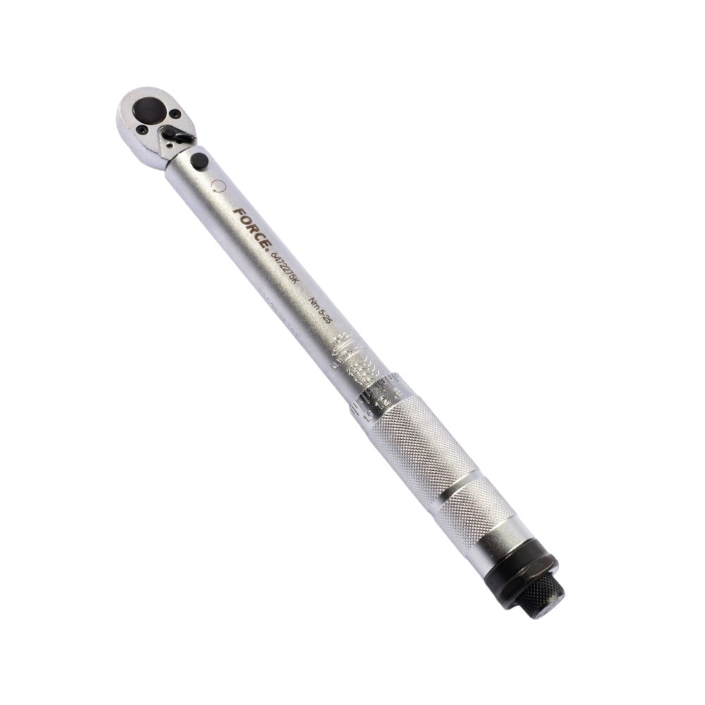ประแจทอร์ค FORCE F131 6472275K ขนาด 1 4 นิ้ว ช่วงแรงบิด 5–25 Nm ด้ามเหล็ก