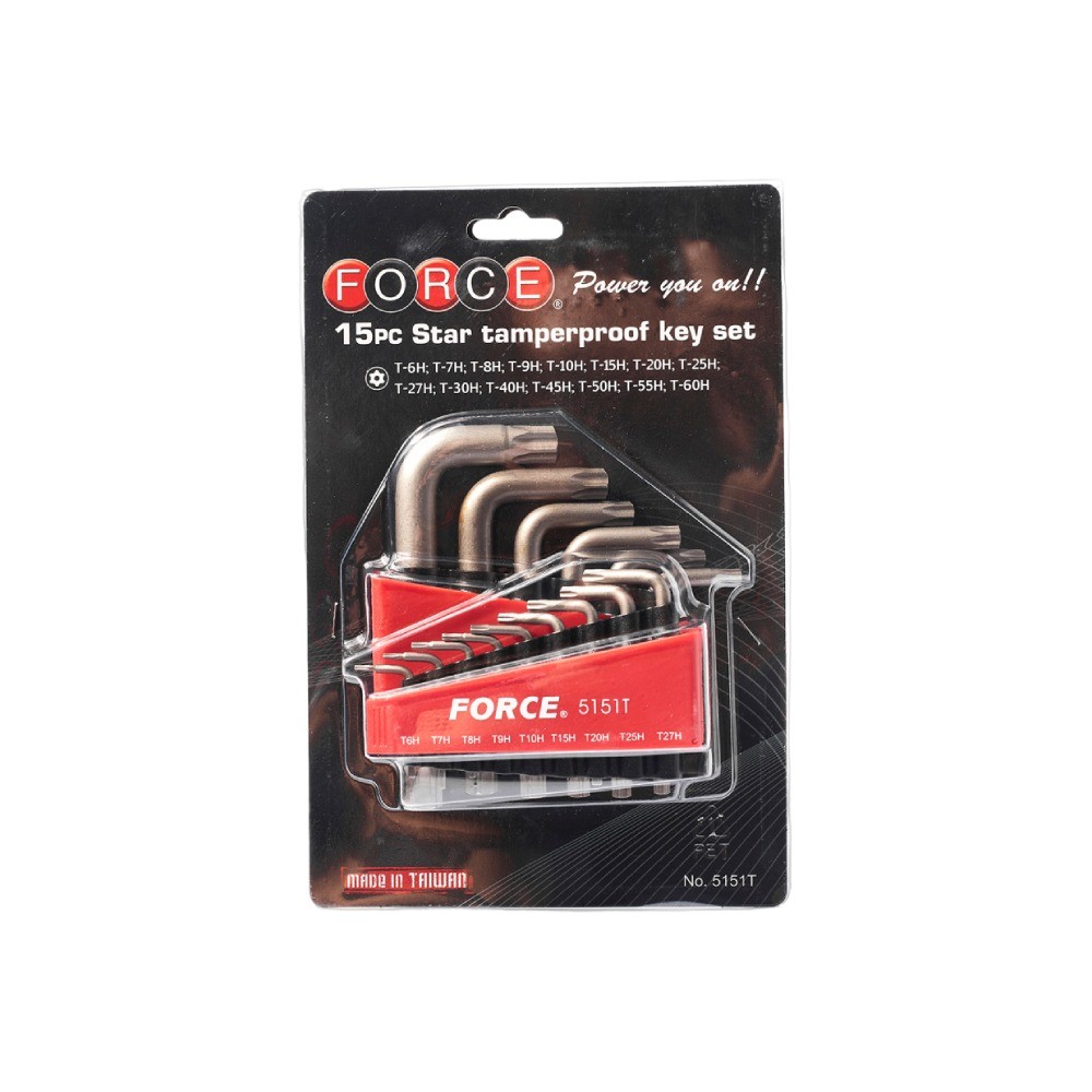 ชุดประแจหัวจีบแกนกลวง FORCE F131 5151T จำนวน 15 ชิ้น