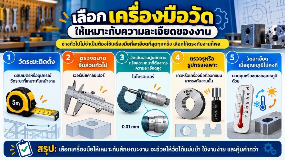 เครื่องมือวัด ชิ้นงานเดิมแต่ค่าไม่ตรง เกิดจากอะไร
