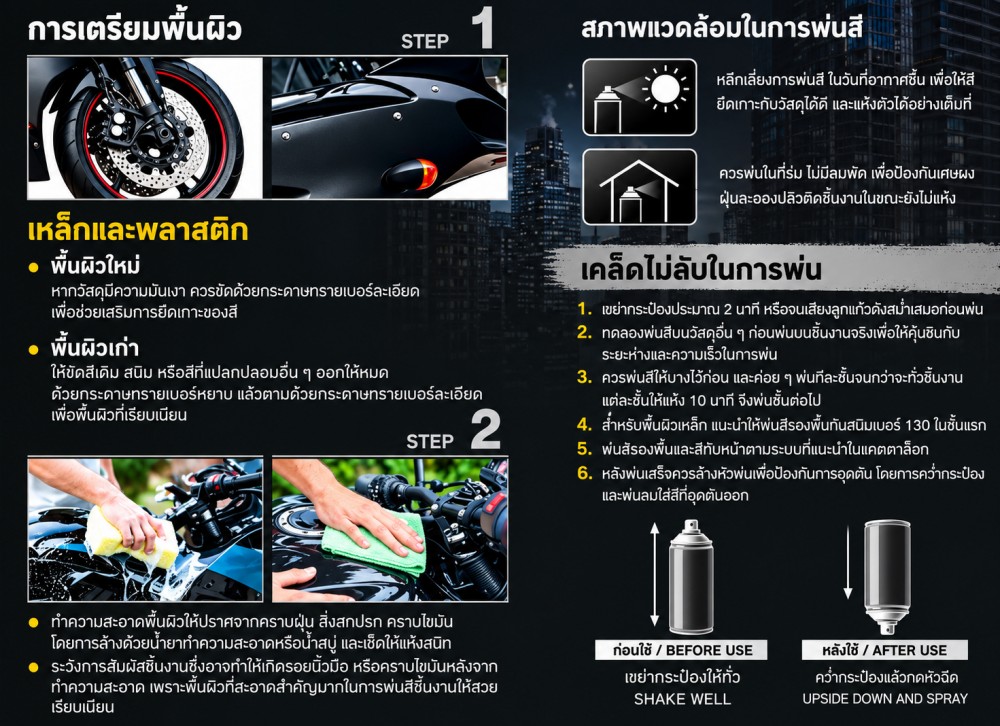 สีสเปรย์มอเตอร์ไซค์และรถยนต์ NIPPON PAINT PYLAC 1000 สีบรอนซ์ Y 57 สำหรับ YAMAHA ขนาด 400 CC