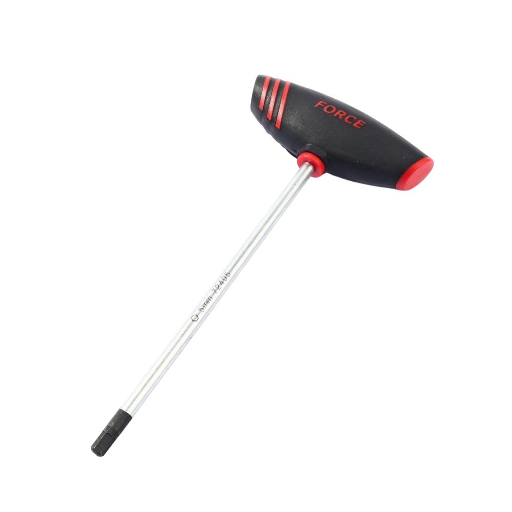 ไขควงด้ามตัวทีหัวหกเหลี่ยม FORCE F131 72405 เบอร์ 5