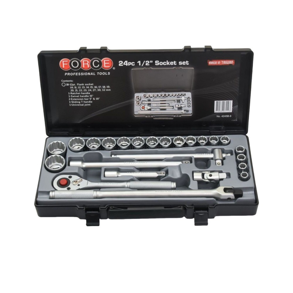 ชุดลูกบ็อกซ์ 12PT FORCE F131 4245B 9 ขนาด 1 2 นิ้ว จำนวน 24 ชิ้น