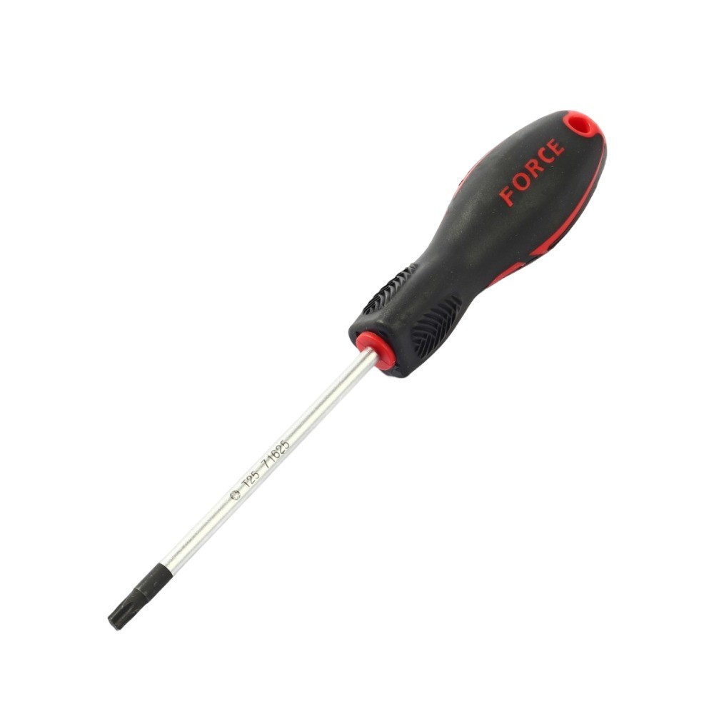 ไขควงหัวจีบด้ามหุ้มยาง FORCE F131 71625B เบอร์ T25