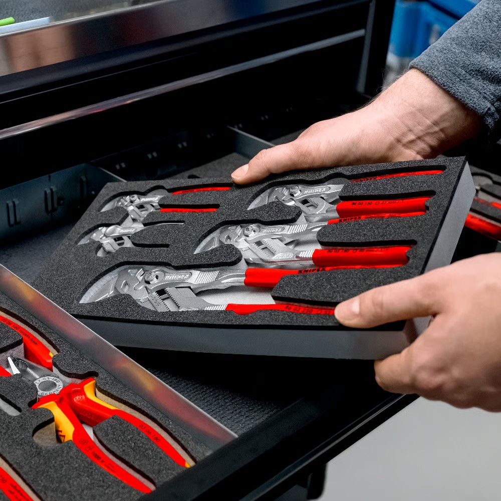 ชุดคีม KNIPEX Basic II 00 20 01 V25 พร้อมถาดโฟม (4 ชิ้น)