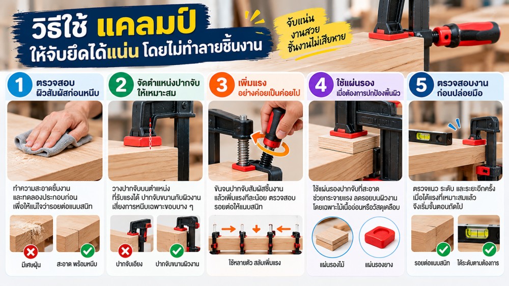 หนีบ แคลมป์ แน่นแค่ไหนถึงพอ ยิ่งบีบแรงยิ่งดีจริงไหม