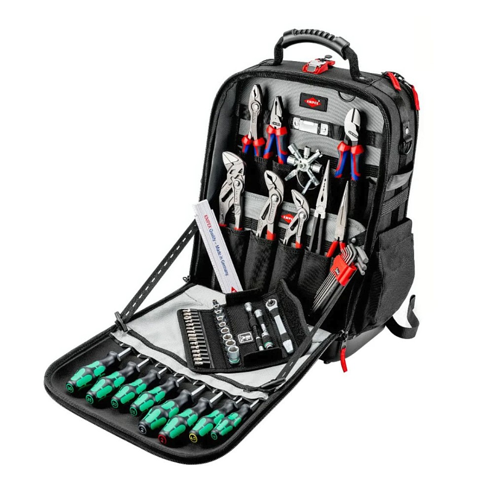 กระเป๋าเป้ Knipex Modular X18 Mechanics Tool Backpack 00 21 50 M  56 ชิ้น 