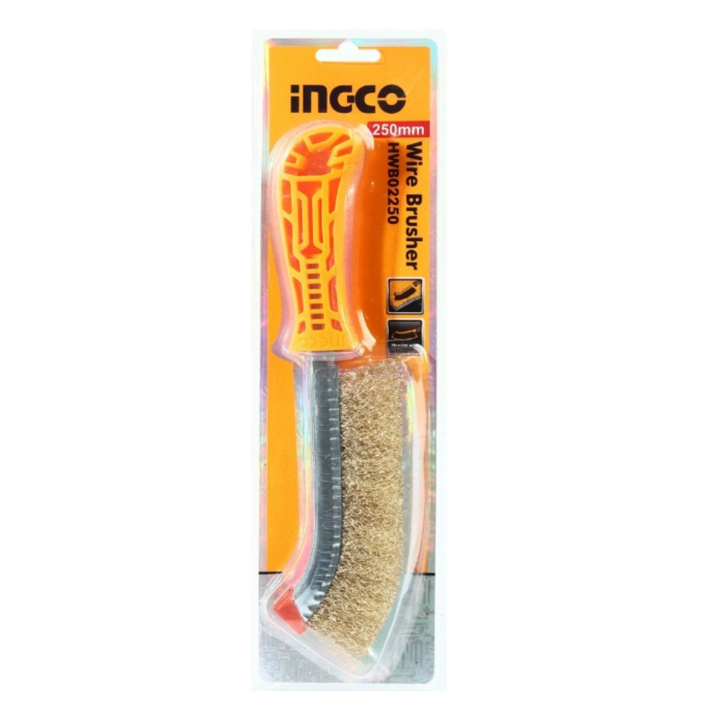 แปรงลวดทองเหลือง INGCO HWB02250 ขนาด 10 นิ้ว