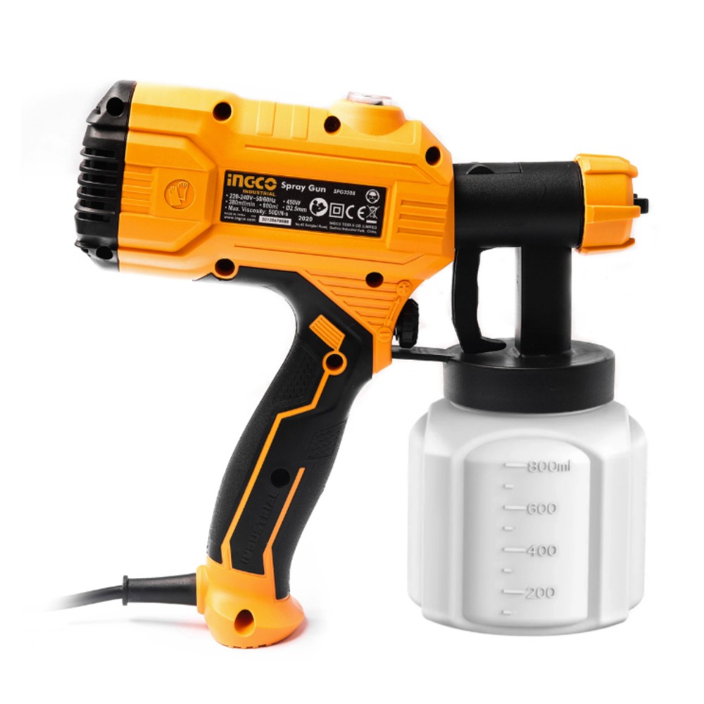 กาพ่นสีไฟฟ้า INGCO SPG3508 ความจุ 800 มล 