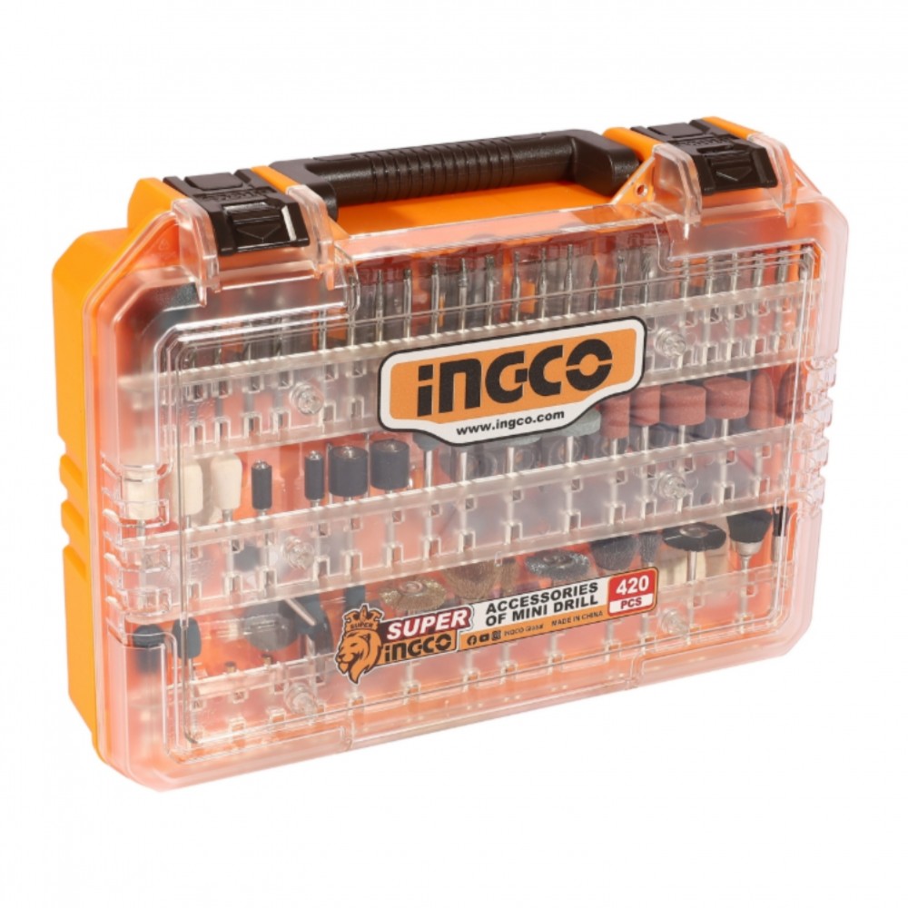 ชุดอุปกรณ์เครื่องเจียรสายอ่อน INGCO AKMG4208  420 ชิ้น 