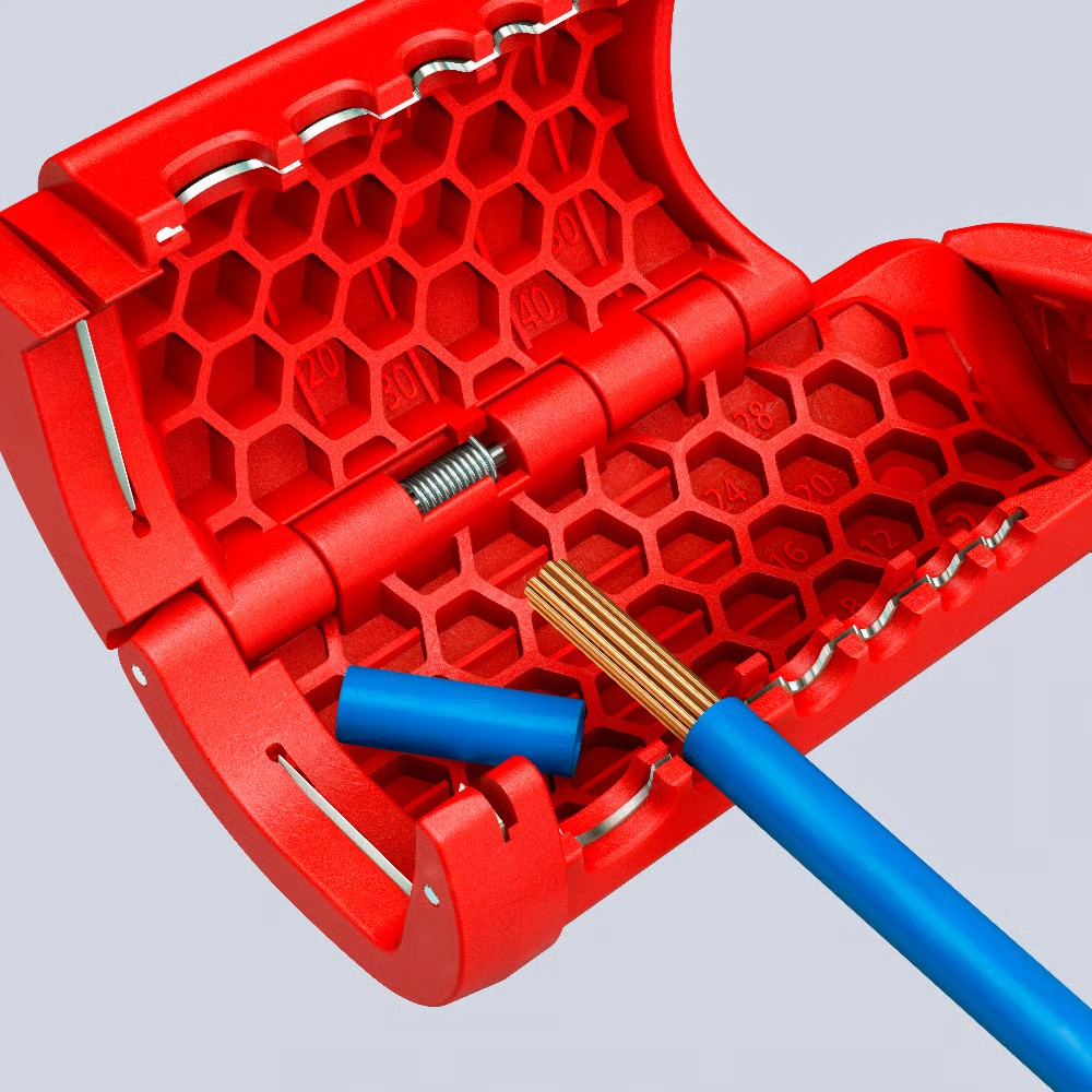 เครื่องมือปอกสายไฟ สายเคเบิล KNIPEX ErgoStrip® 16 95 11 ขนาด 12 28 มม 