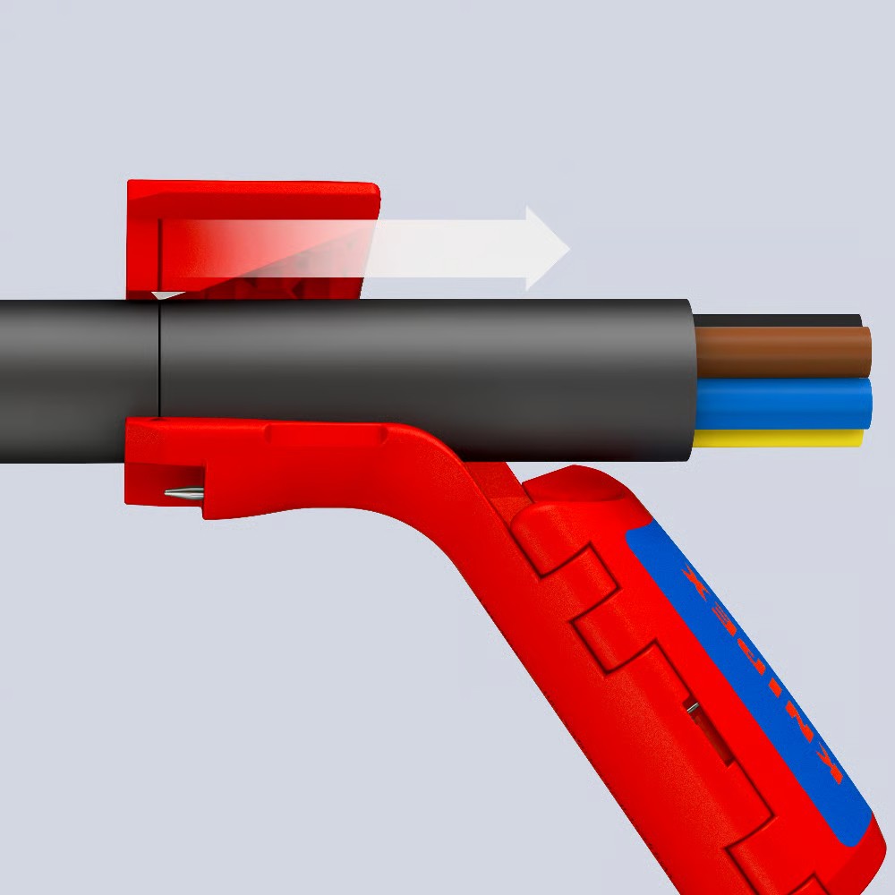 เครื่องมือปอกสายไฟ สายเคเบิล KNIPEX ErgoStrip® 16 95 11 ขนาด 12 28 มม 