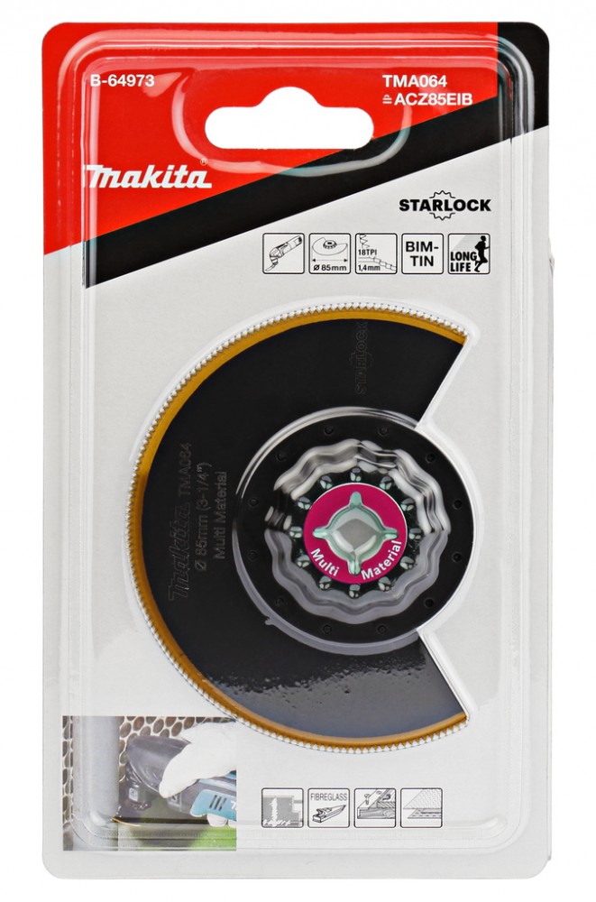 ใบมัลติทูล ใบตัดเอนกประสงค์ MAKITA TMA064 ขนาด 85mm. (B-64973) (STARLOCK)