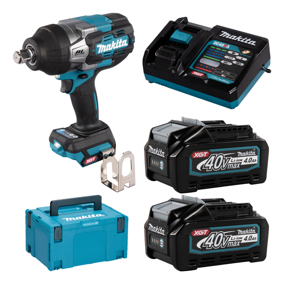 ชุดบล็อกไฟฟ้าไร้สาย ขนาด 3/4 นิ้ว (19 มิล) MAKITA TW001GM201 40V. พร้อมแบต 4.0Ah