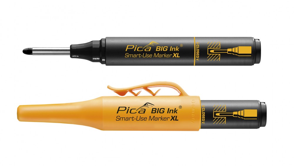 ปากกา มาร์คจุด PICA BIG Ink 170/46/SB สีดำ Smart-Use Marker XL