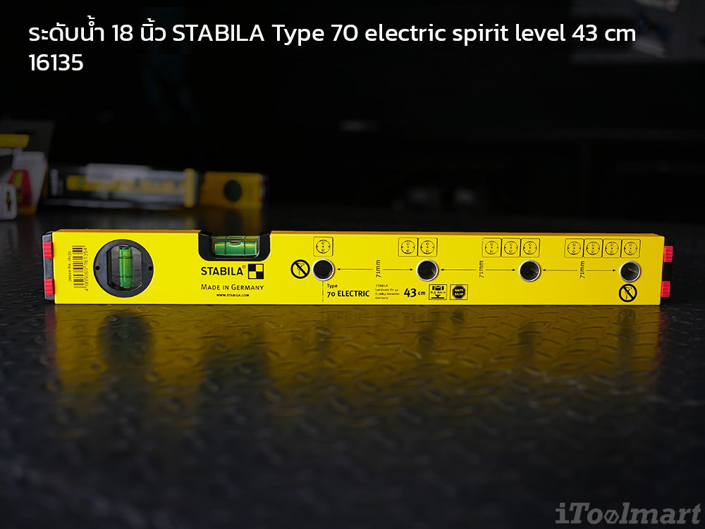 ระดับน้ำ 18 นิ้ว STABILA Type 70 electric spirit level 43 cm 16135