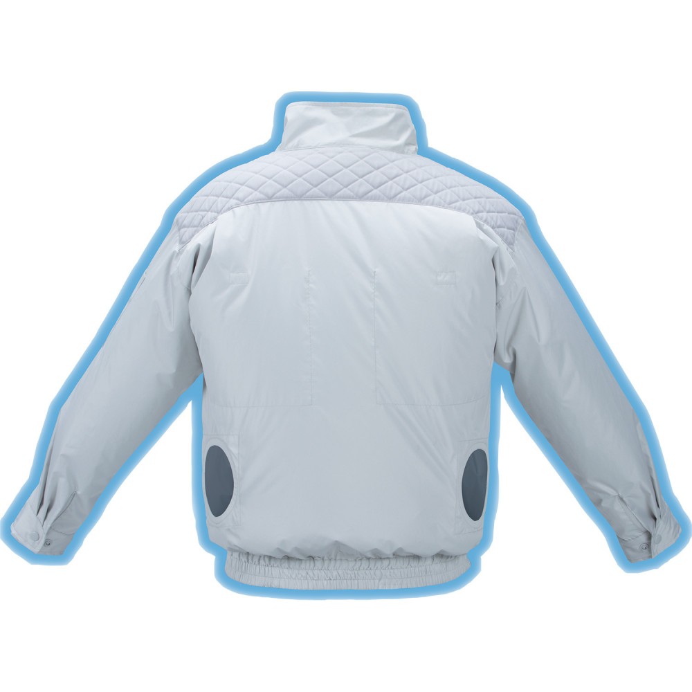 เสื้อพัดลม MAKITA DFJ405ZXL SIZE XL (12V./ 18V.) (กันแสงรังสี UV และ IR) ตัวเปล่า Fan Jacket (UV and IR protection) solo