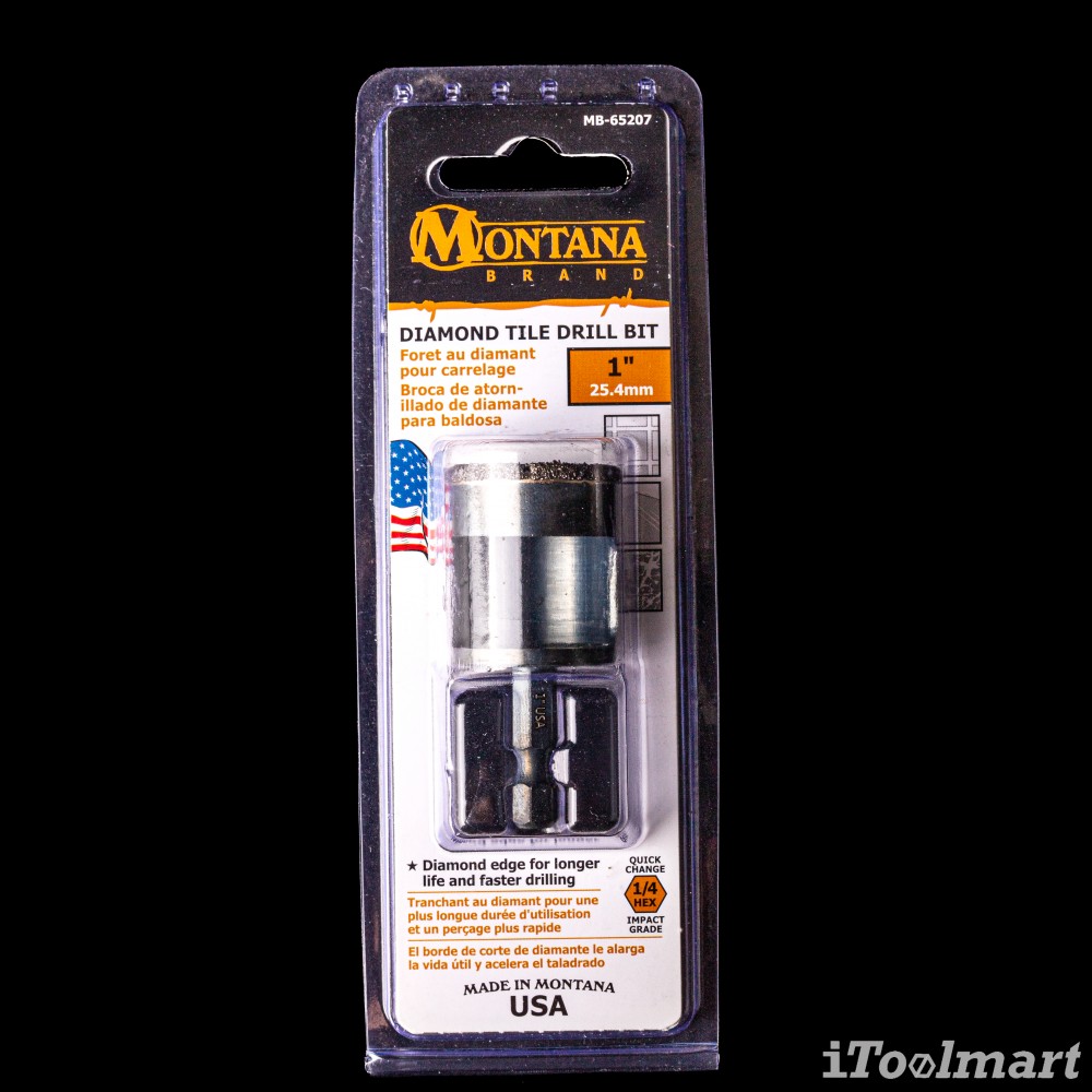 ดอกสว่านเจาะกระเบื้อง MONTANA MB-65207 ขนาด 1 นิ้ว 25.4 mm