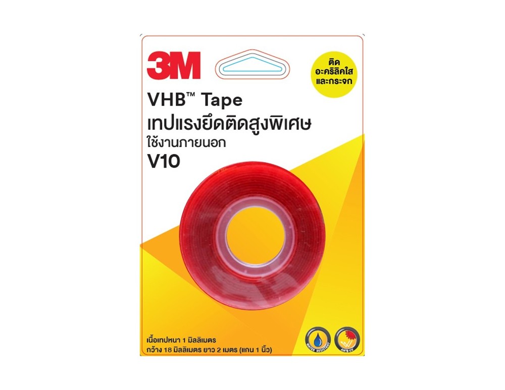 3M  NO.V10 VHB High adhesion tape 18 mm. x 2 m.