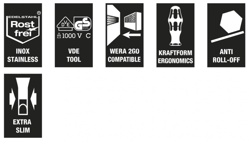 Wera Kraftform Kompakt VDE Stainless 8 extra slim 1