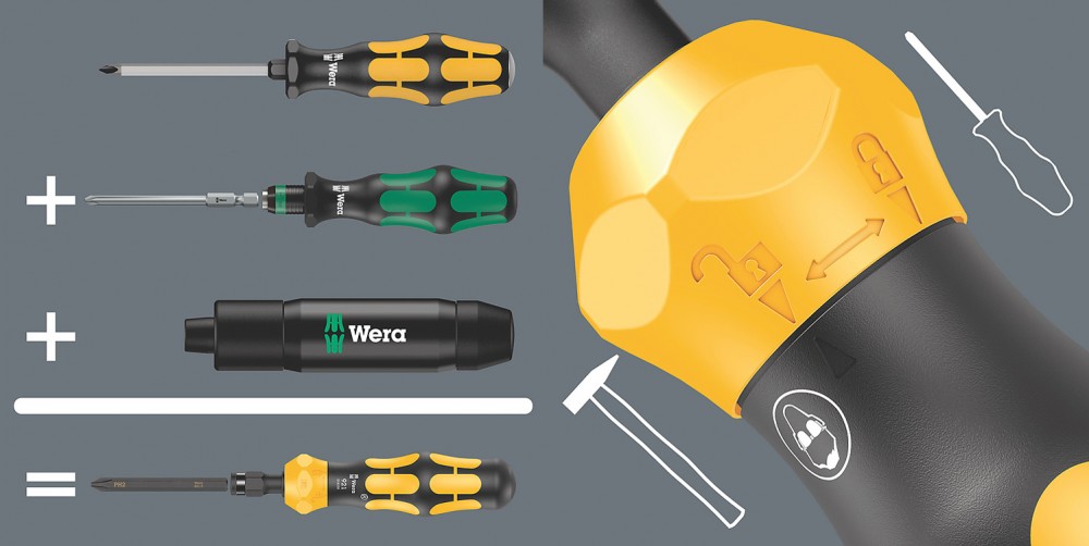 ชุดไขควงตอก Wera Kraftform Kompakt 900 Set 1 05018110001