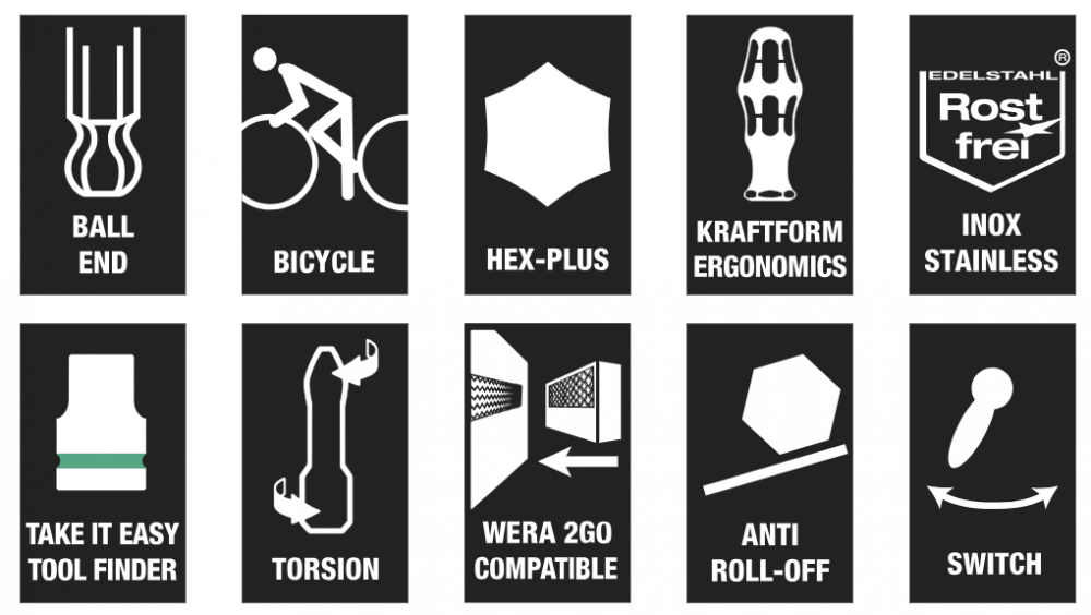 ชุดประแจ Wera ซ่อมจักรยาน 5004183001 Bicycle Set Tool-Check Plus 3A
