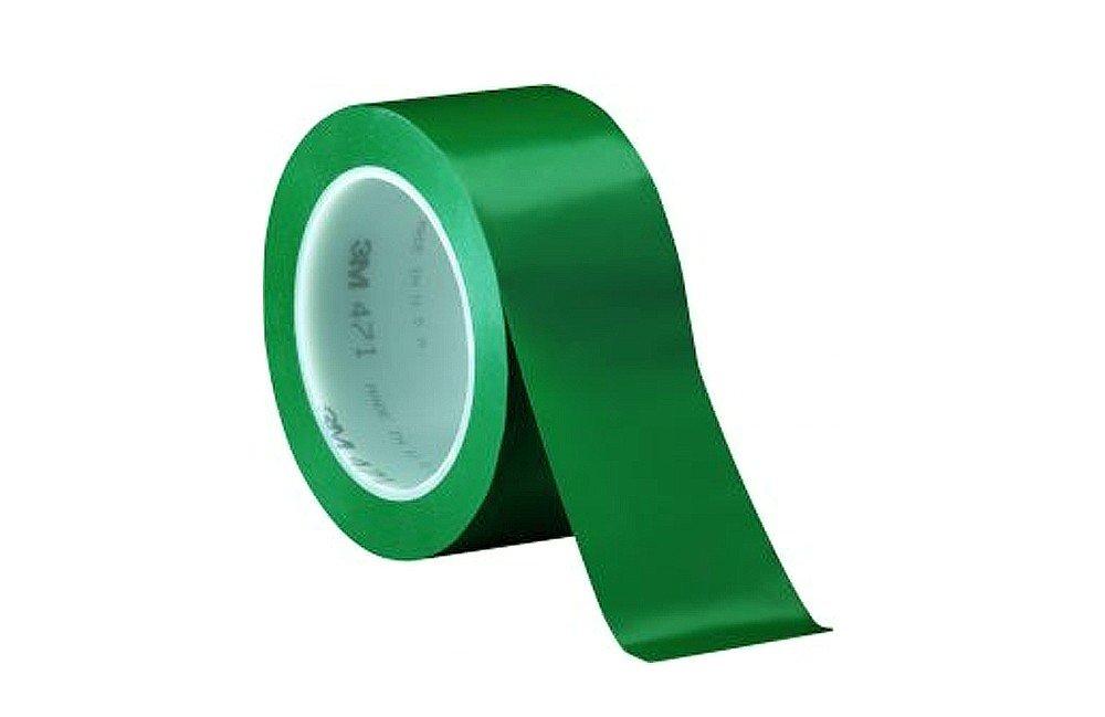 เทปพลาสติก 3M NO.471 สีเขียว ขนาด48มม.X33ม. 