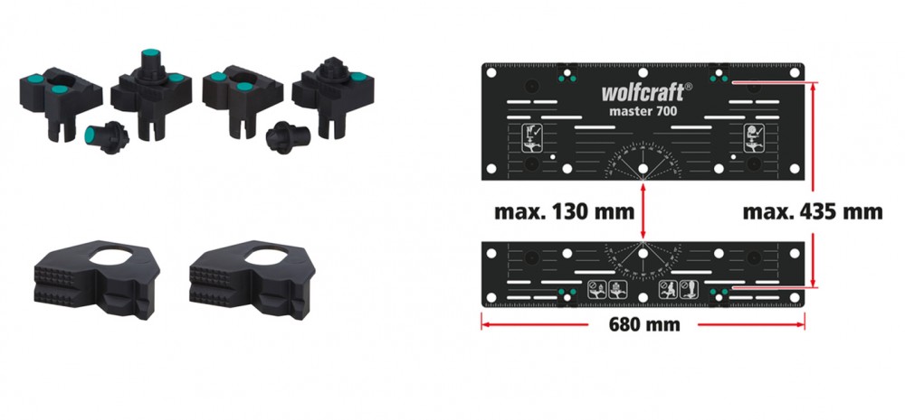 Wolfcraft 6908000 MASTER 700 Clamping and Machine Table