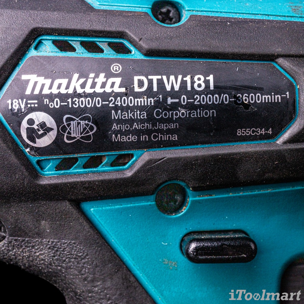 บล็อกไฟฟ้าไร้สาย MAKITA DTW181Z 1/2 นิ้ว 18V. (210 Nm) ตัวเปล่า