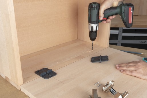จิ๊กเจาะรู บานพับถ้วย Wolfcraft 4655000 Hinge Hole Set Ø 26 mm ชุด 5 ชิ้น