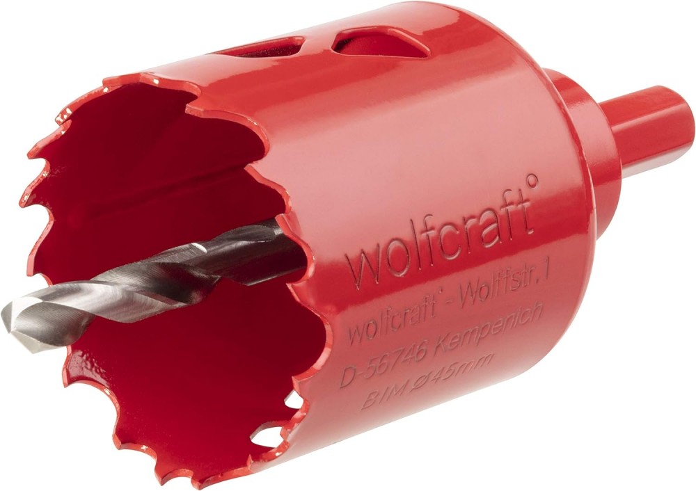 โฮลซอเจาะเหล็ก Wolfcraft 5470000 Holesaw BiM ø 45 mm.