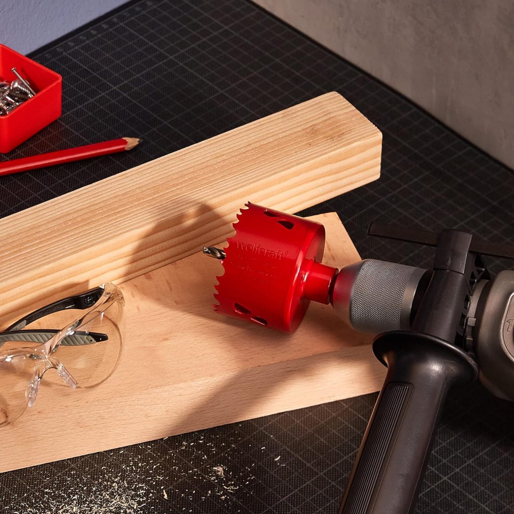 Wolfcraft 5475000 1 Hole saw BIM ø74 + hex. shank