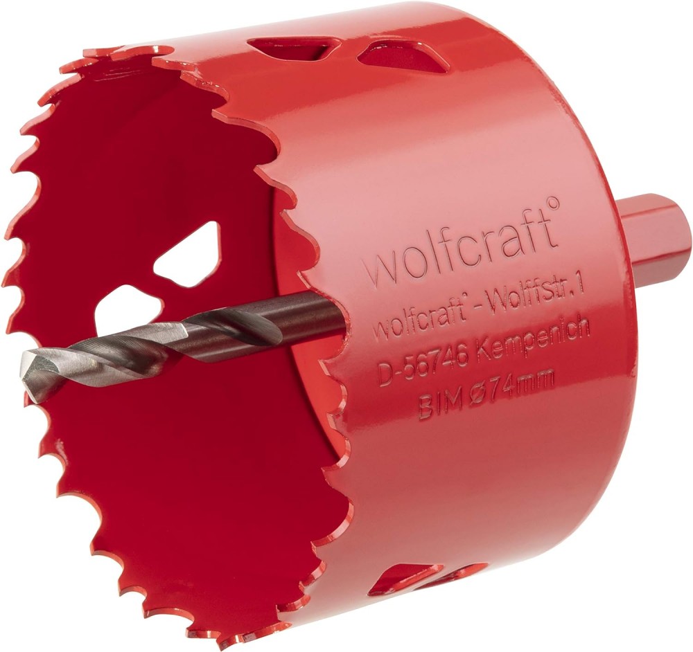 โฮลซอเจาะเหล็ก Wolfcraft 5475000 Holesaw BiM ø 74 mm.