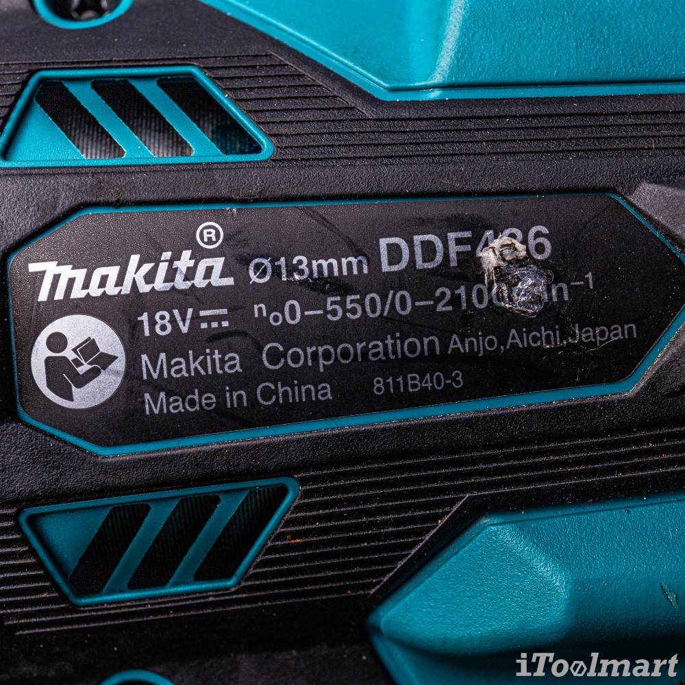 สว่านไขควงไร้สาย MAKITA DDF486Z 18V. ขนาด 1/2 นิ้ว (ตัวเปล่า)  
